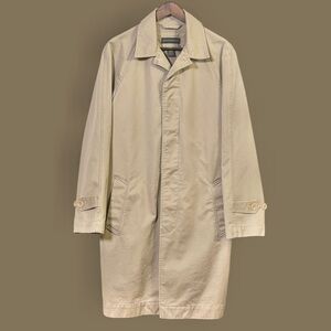 BANANA REPUBLIC Vintage 100% Cotton Unlined Khaki Trench Coat | Men’s Size Small
